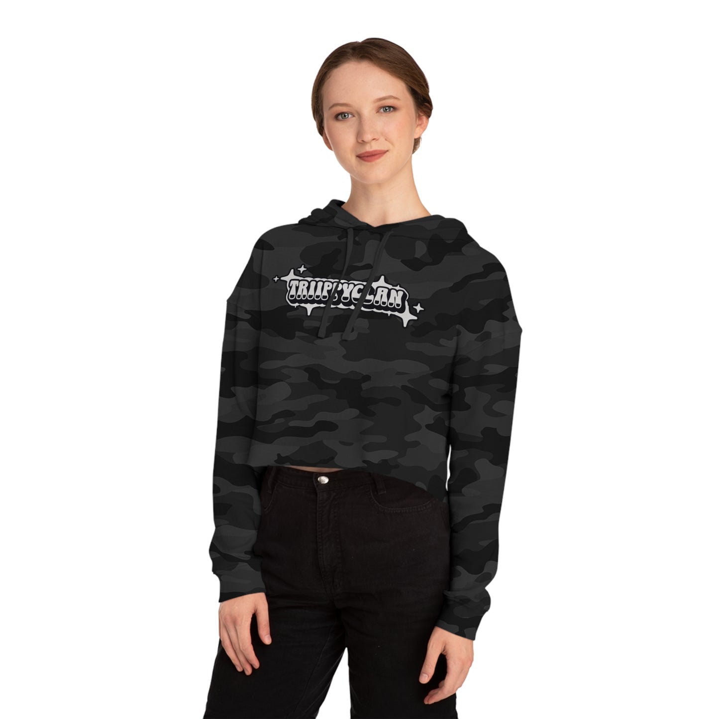 TRiiPPYCLAN Women's Cropped Hoodie